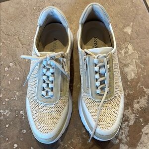 Vaneli Cream and White Men's Sneakers